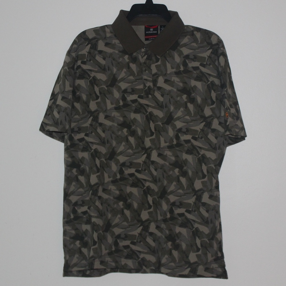 Victorinox Camo Men's Polo Shirt - Size Large
